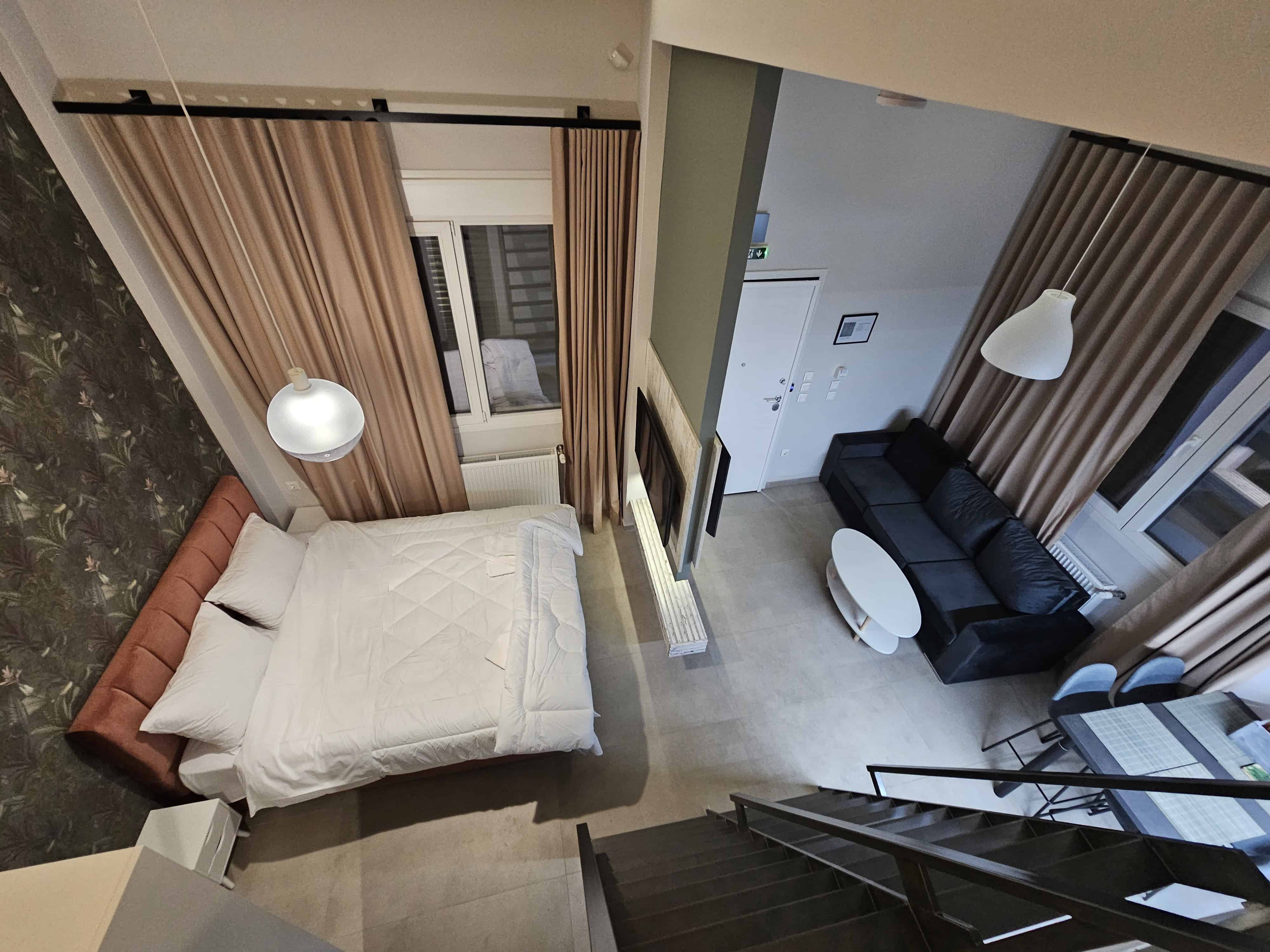 Ανακαίνιση ισόγειου χώρου σε διαμέρισμα (Loft), σαλόνι, κρεβατοκάμαρα